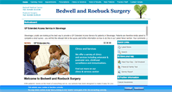 Desktop Screenshot of bedwellandroebucksurgery.com